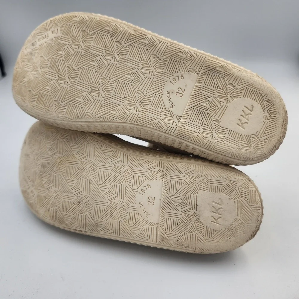 Kkl Kids Hi Top Tan Lace Up Sneakers Size‎ 32